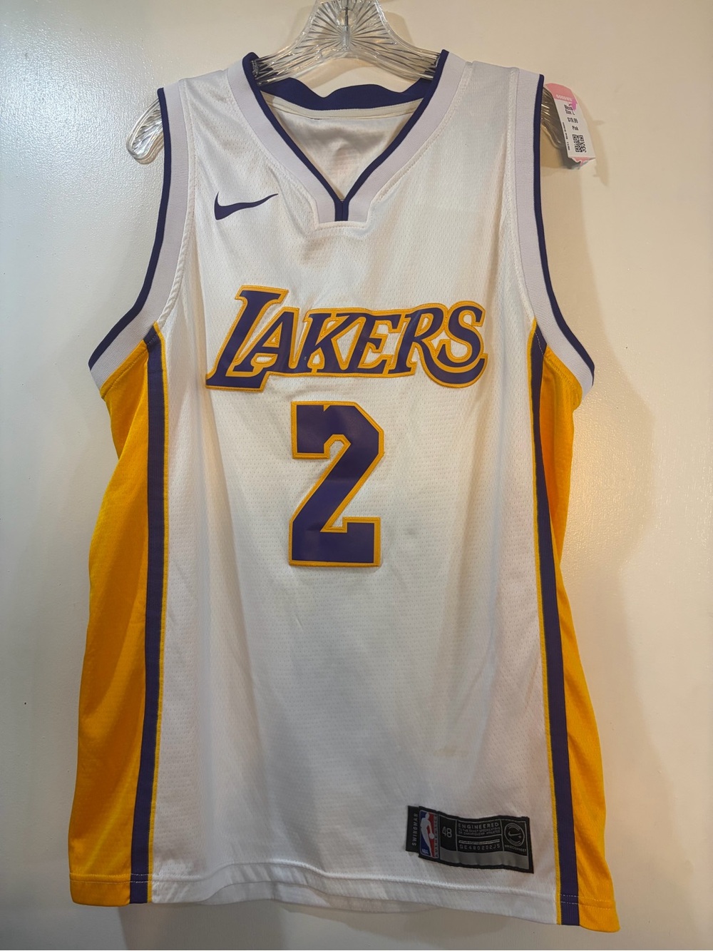 Nike Los Angeles Lakers Lonzo Ball #2 Swingman Jersey Size 48 Large